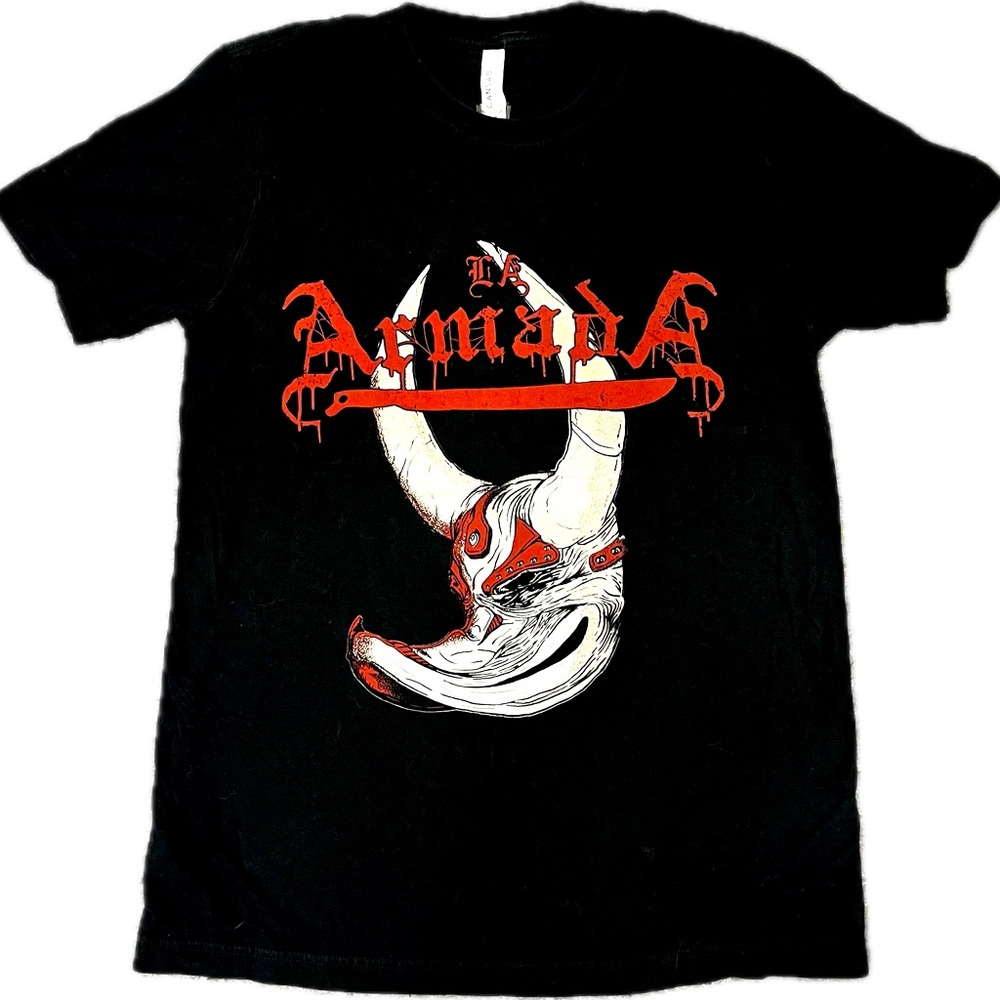 La Armada Band T-shirt “Latino Hardcore Fury”, Songs Of The Exiled, Punk Metal.